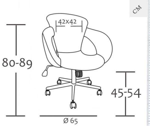 Bürostuhl Schreibtischstuhl Weiß M-65335-1/725